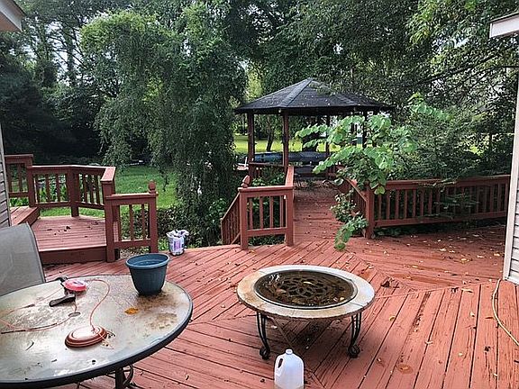 Back deck on main home 