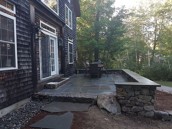 New stone patio