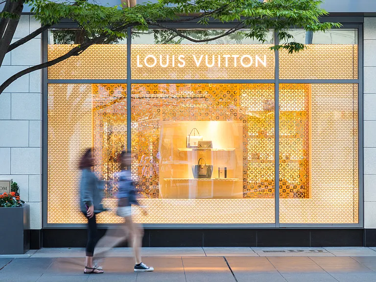 Nearby Shopping includes Louis Vuitton