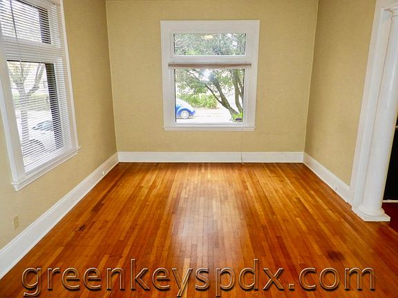 Living room with beautiful oak floors