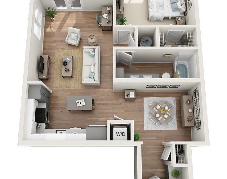 The Sawyer Providence Farm - A5 - 1 Beds - 1 Baths - 933 Sq. ft.
