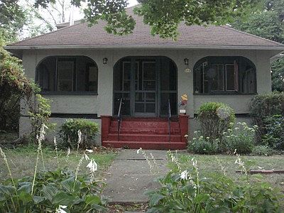 Front view on quiet street