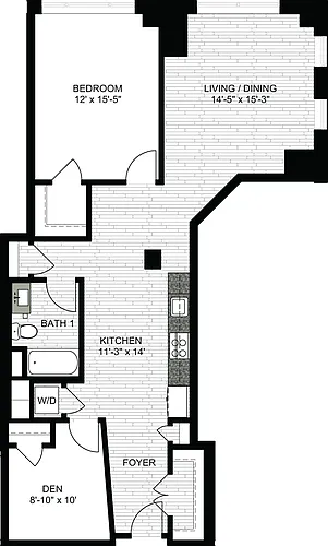 Floor plan 1 Bedroom PP