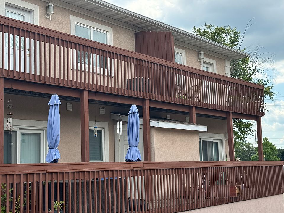 1st and 2nd story balconies in each unit.