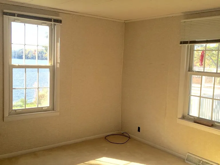 Back bedroom with view of Muskegon River