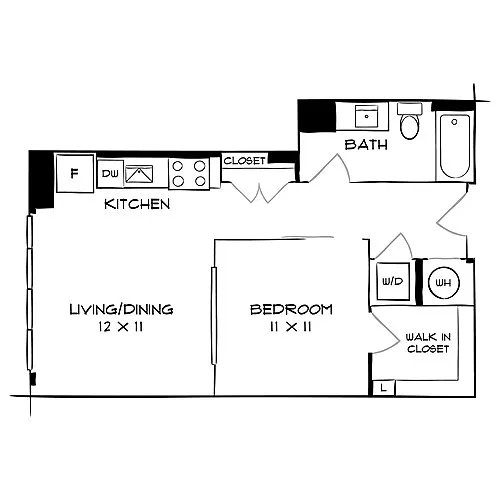 Floor plan Design 1B10