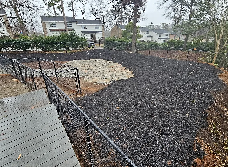 Dog park with double safety gate system!!