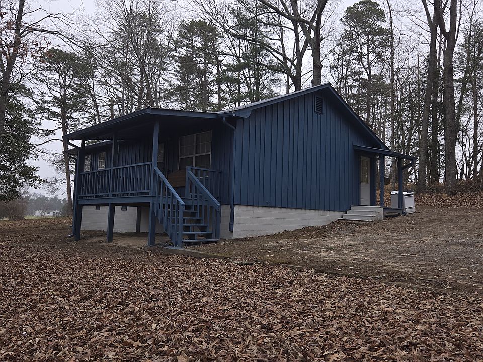 Front view and parking area
