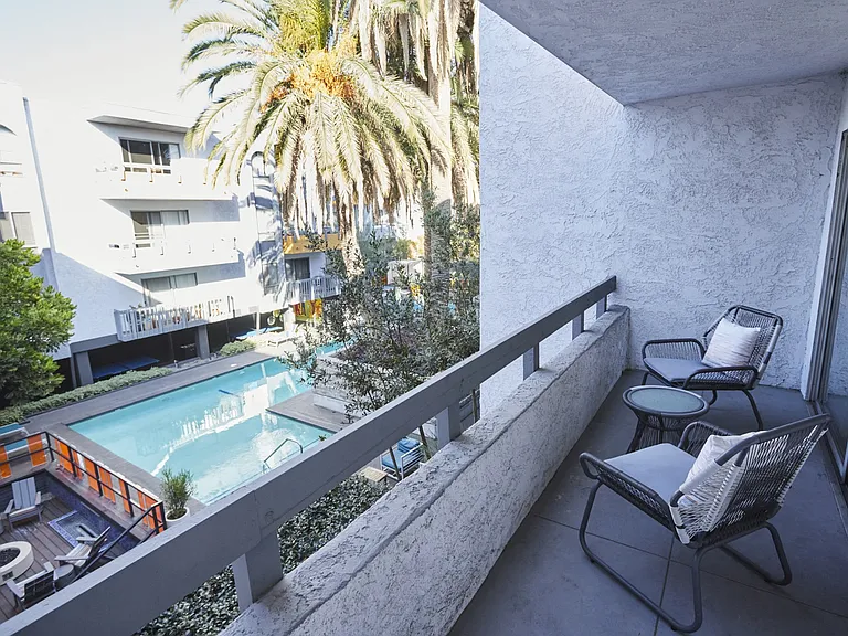 Unit Balcony Looking Over Courtyard