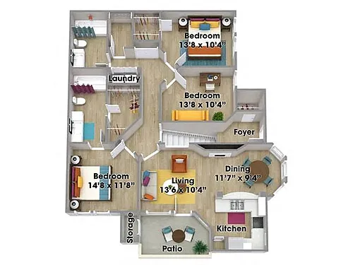 Floor plan Violet Renovated