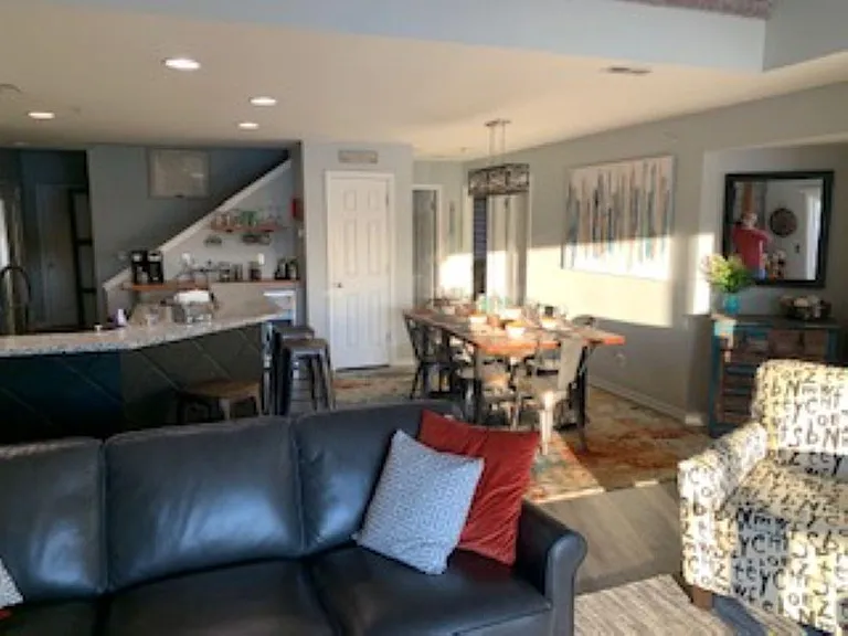 View from living area to dining