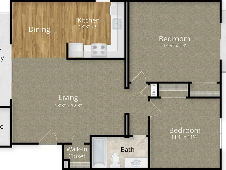 Edgewater 2 Bedroom Edgewater 2 Bedroom