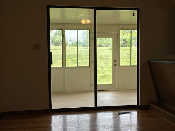 View through dinning room to
