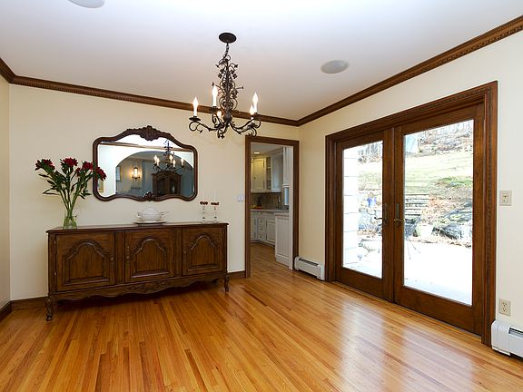 Formal dining room with French doors to deck,patio