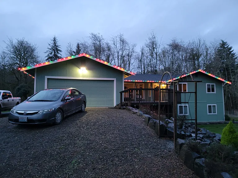 Front view of house/winter