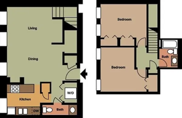 Old Cathedral- 2 Bed, 1.5 Bath Old Cathedral- 2 Bed, 1.5 Bath