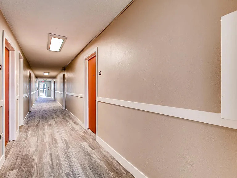 Our Apartment Interior Hallway at Scandia Apartments in Englewood, Colorado