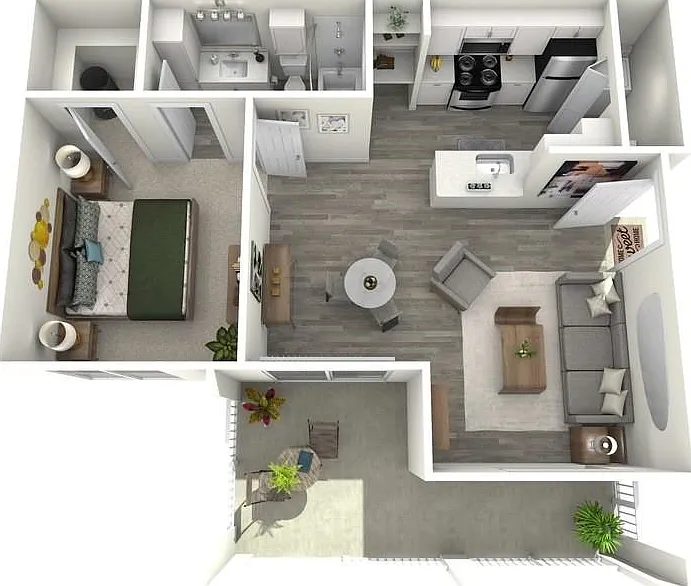 1 bed, 1.0 bath, 711 sqft, $1,480 — Photo 3