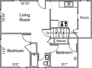 Main Floorplan For 1733 Fremont Ave
