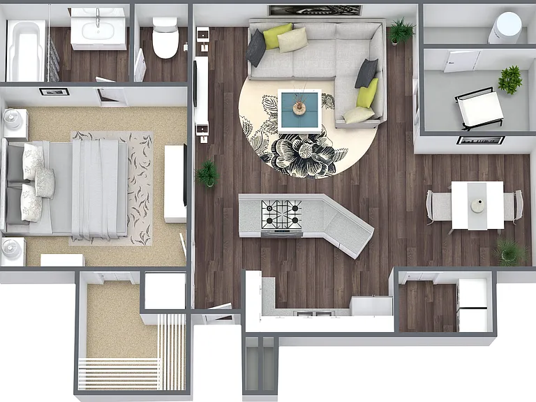 One Bedroom, One Bath One Bedroom, One Bath
