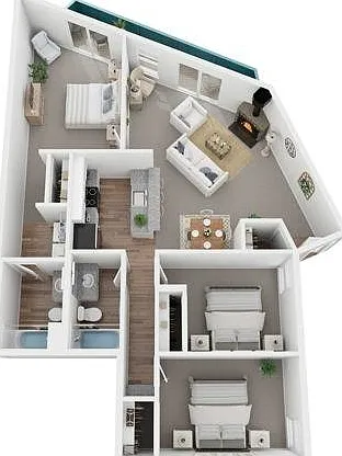 Three Bedroom Floorplan Three Bedroom Floorplan