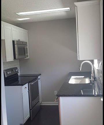 Bright galley kitchen