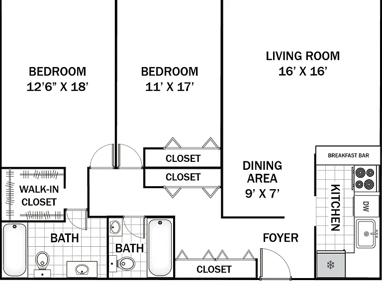 Radcliff House 2 Bd - 2 Ba Radcliff House 2 Bd - 2 Ba