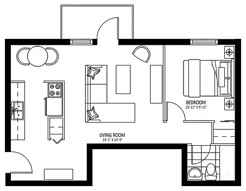 Floor plan 1 Slessor - Plan C