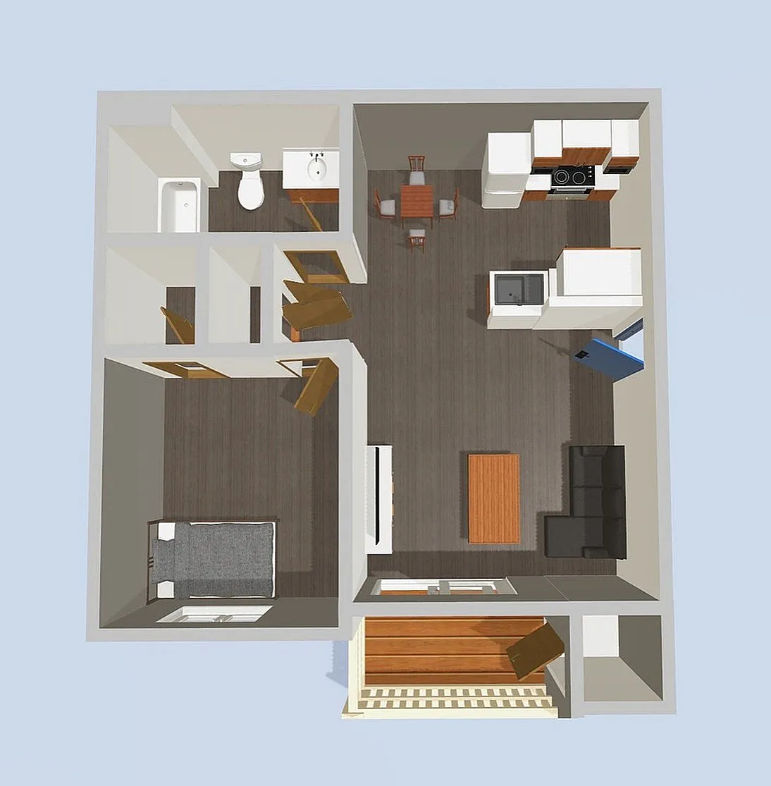 Floor plan 1 Bedroom