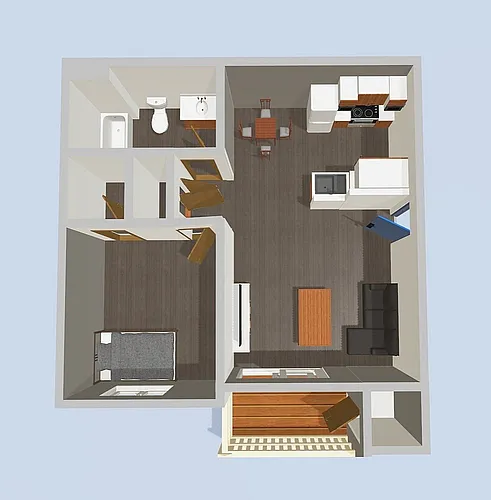 Floor plan 1 Bedroom