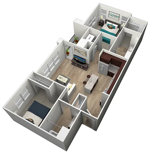 Floor plan 2X2-1023