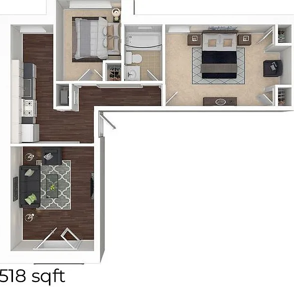 Athens 2BD 1Bath 518sqft Athens 2BD 1Bath 518sqft