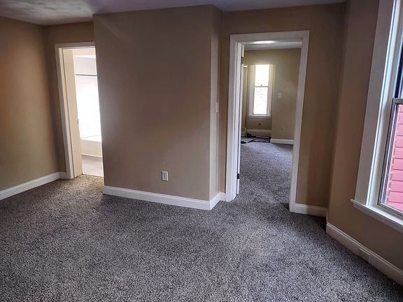 bedroom left door to bathroom right door to living room