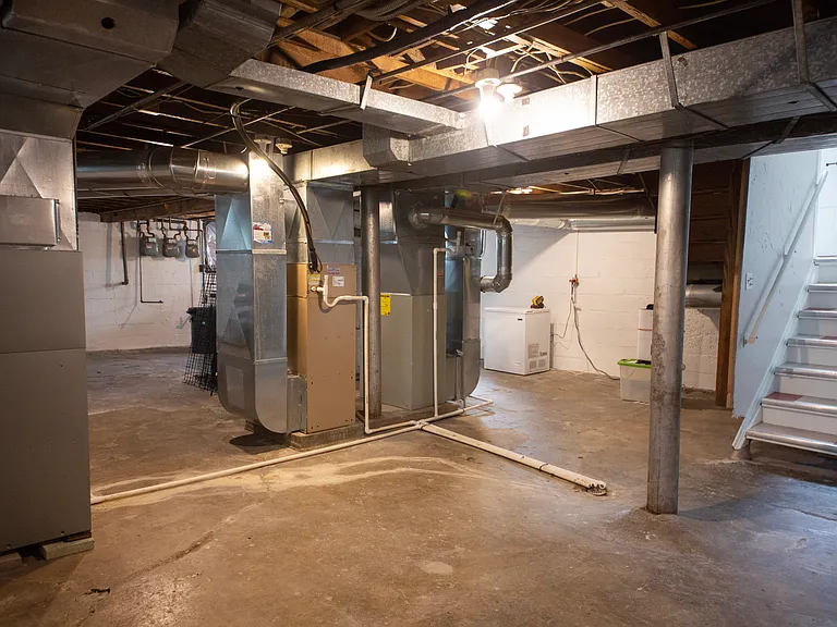 Basement with Laundry and Storage