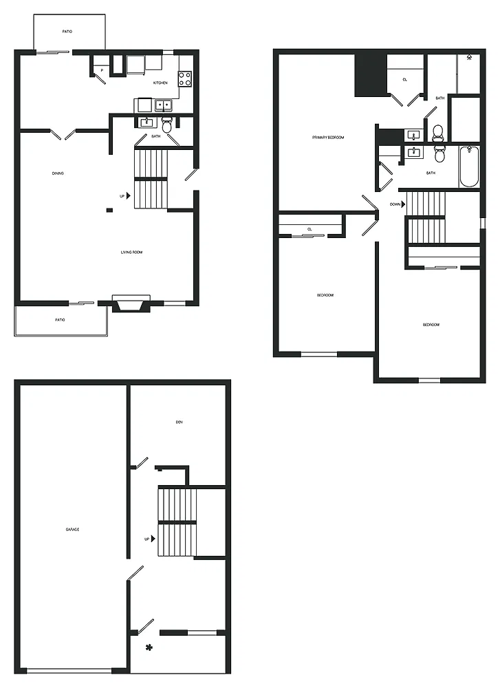 Floor plan Willow Townhome