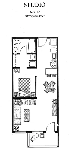 Floor plan Studio