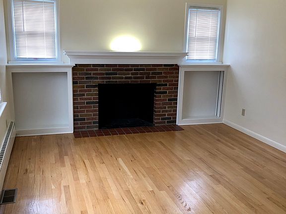 LR.  Decorative fireplace.