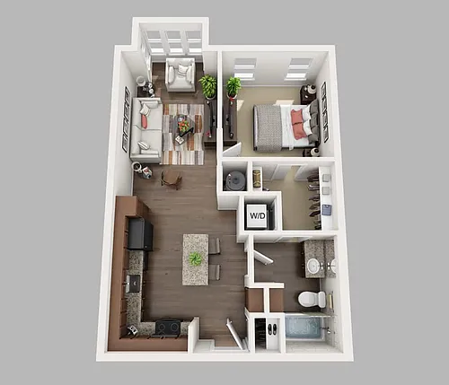 Floor plan One Bedroom