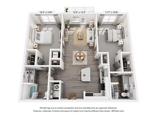 Floor plan The River | B5