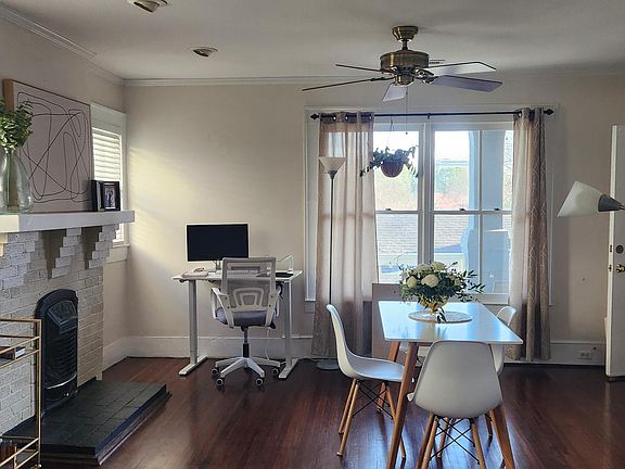 These folks swapped the dining room space with the living room space.