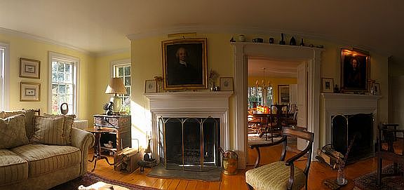 In the living room