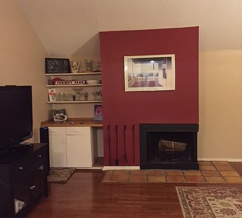 fireplace/living room
