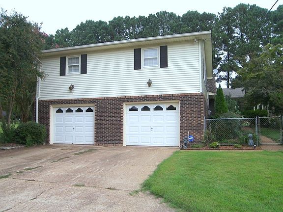 side load 2-car garage