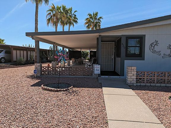 Covered patio length of home