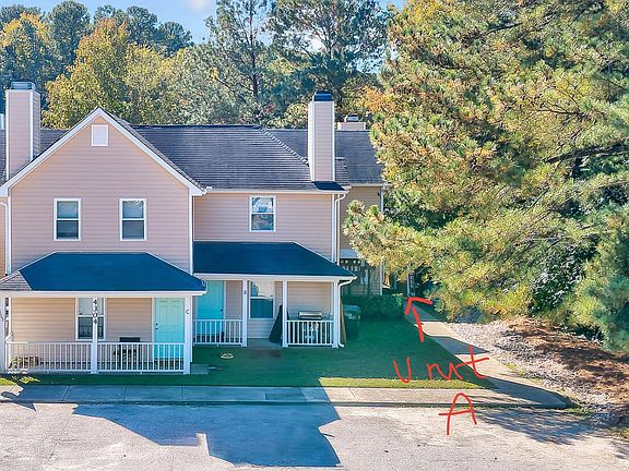 Unit A is an end unit at the far back right of the property