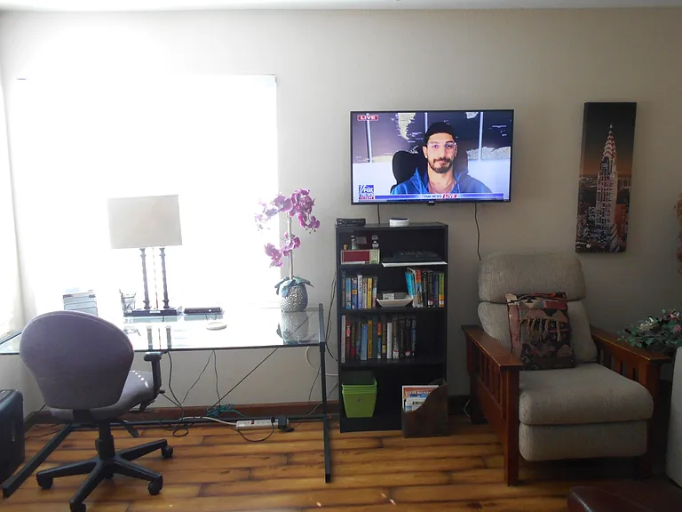 Den (3rd bedroom) Desk, Sofa Sleeper
now 65" TV
