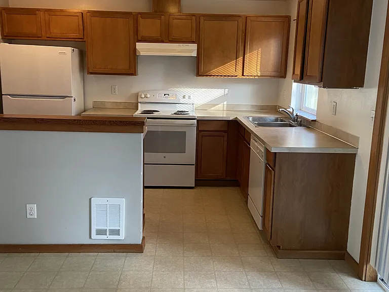 This is the kitchen with dining room.