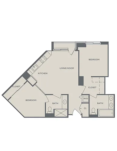 Floor plan Two Bedroom A