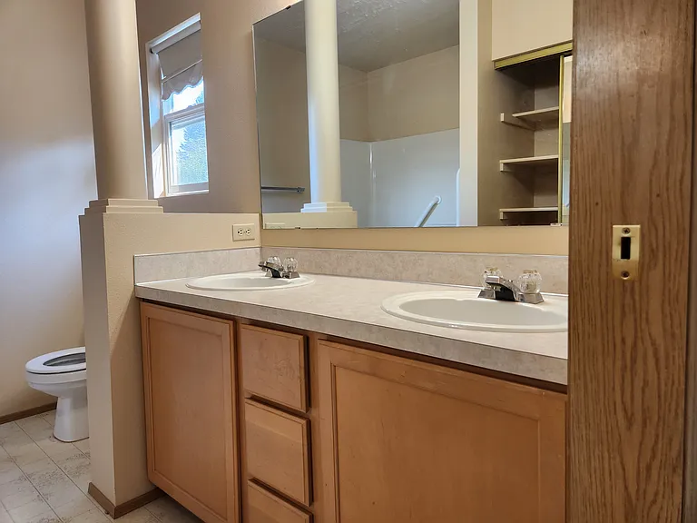 Primary bath with double sinks