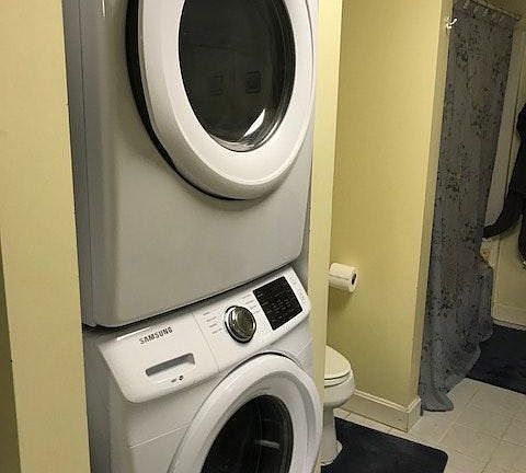 New Stacking Laundry in Unit